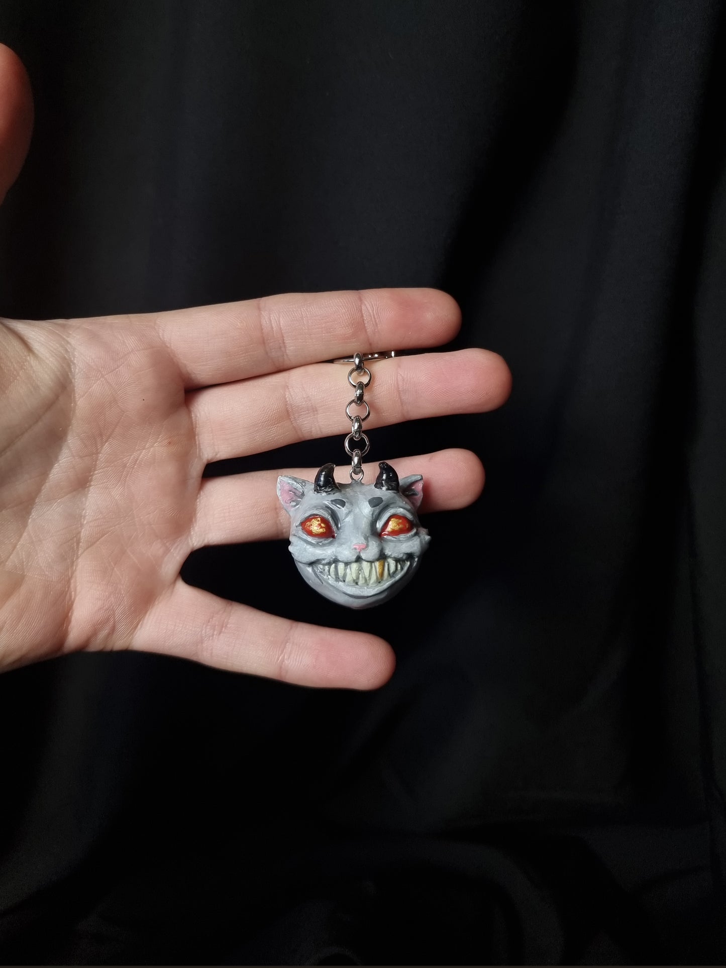 Handmade Cat Charm - Happy Cat