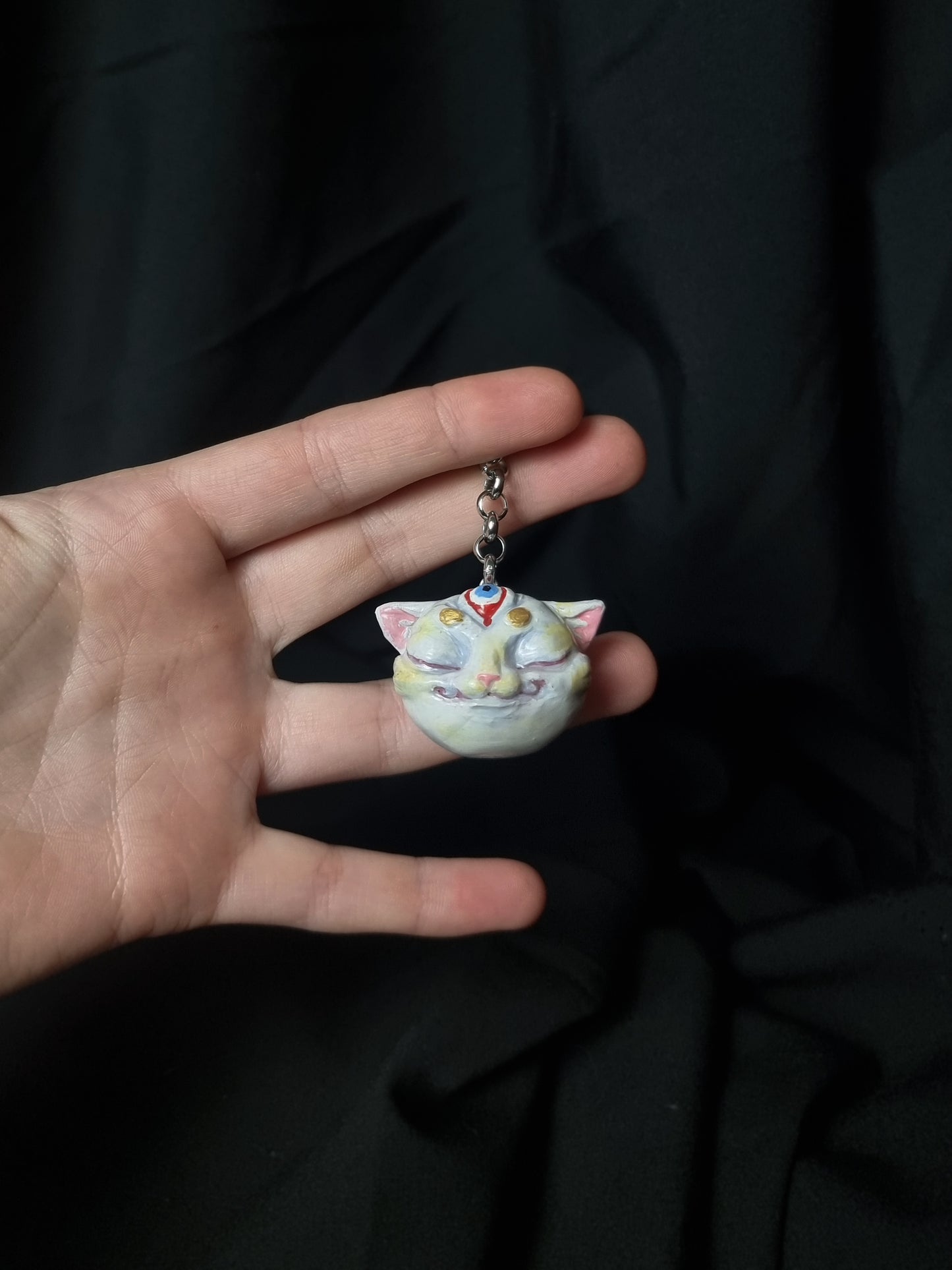 Handmade Cat Charm - All-Seeing Cat