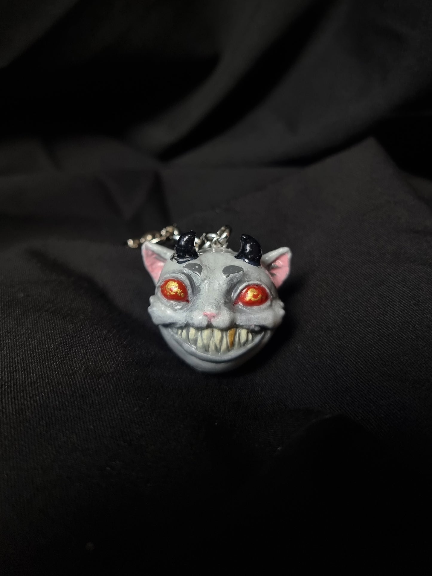 Handmade Cat Charm - Happy Cat