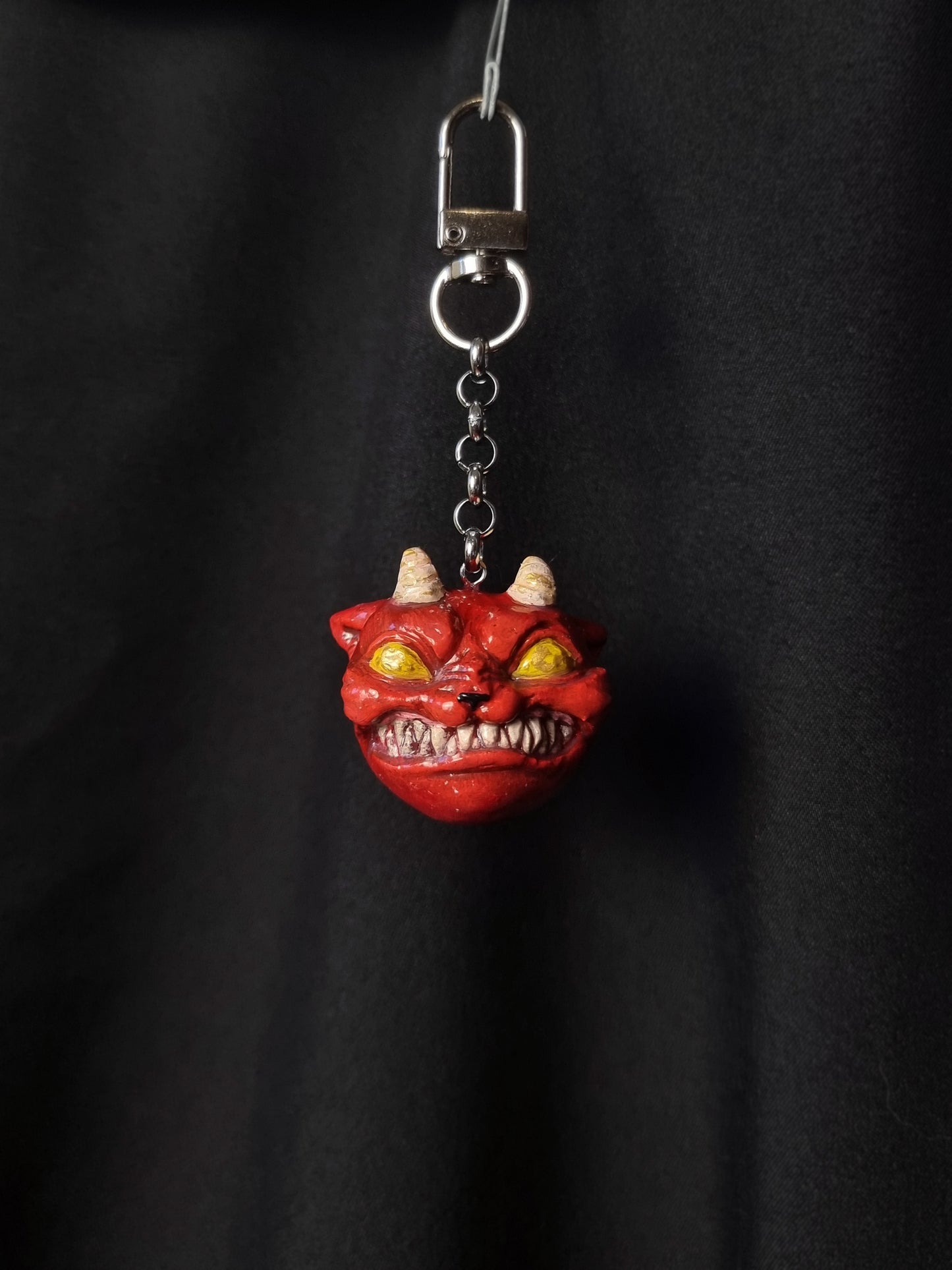 Handmade Cat Charm - Angry Cat