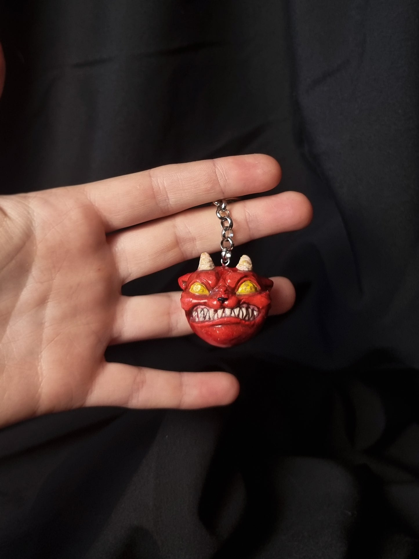 Handmade Cat Charm - Angry Cat