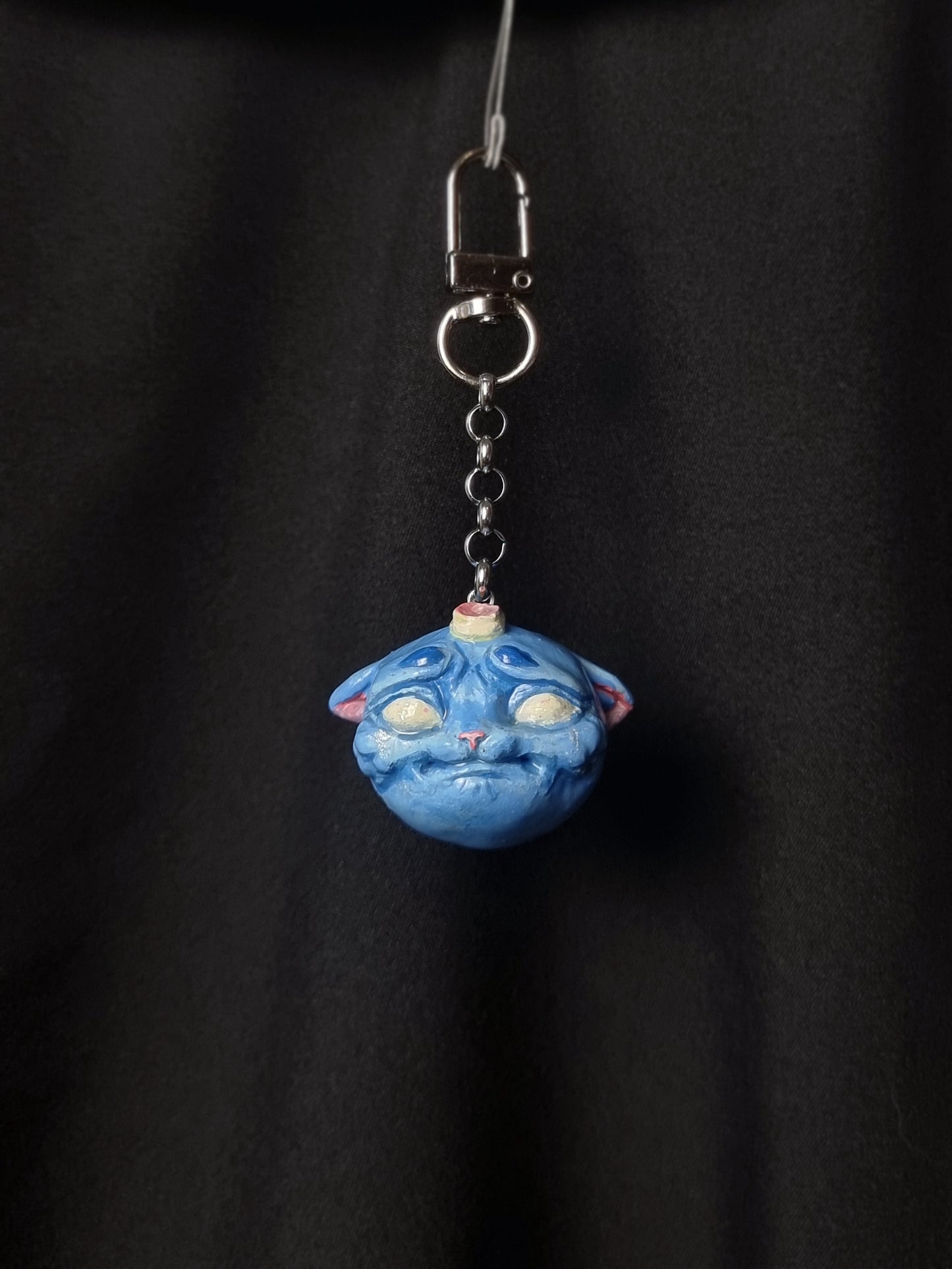 Handmade Cat Charm - Sad Cat