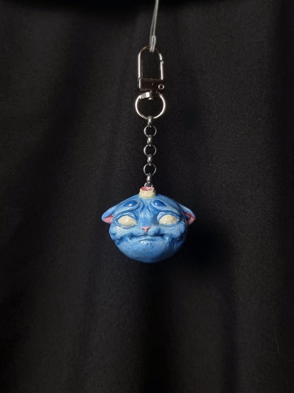 Handmade Cat Charm - Sad Cat