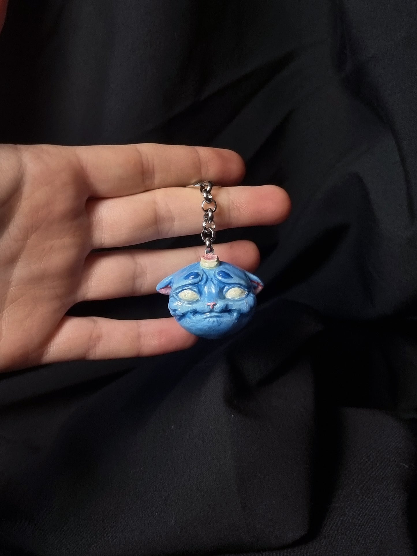 Handmade Cat Charm - Sad Cat