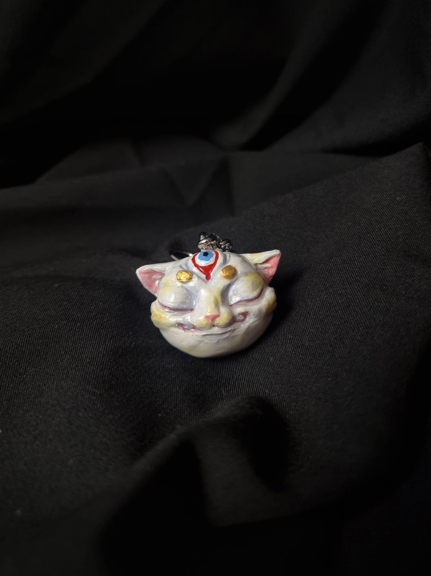 Handmade Cat Charm - All-Seeing Cat