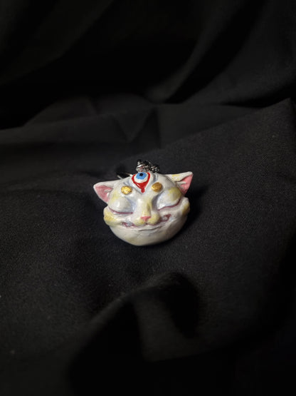 Handmade Cat Charm - All-Seeing Cat