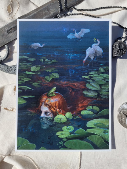 The Girl and the Frog - Art Print