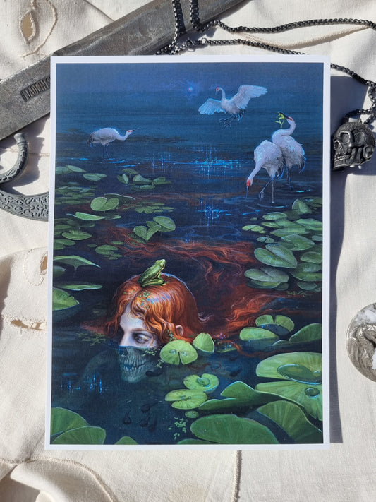 The Girl and the Frog - Art Print