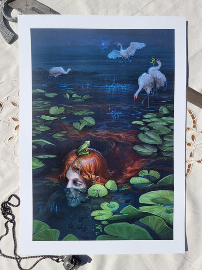 The Girl and the Frog - Art Print