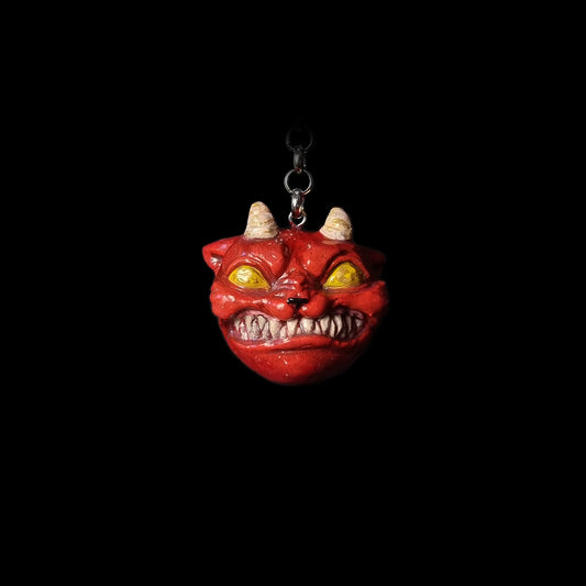 Handmade Cat Charm - Angry Cat