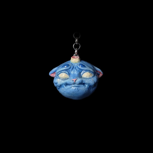 Handmade Cat Charm - Sad Cat